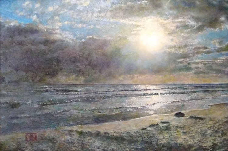 Seascape oil painting image