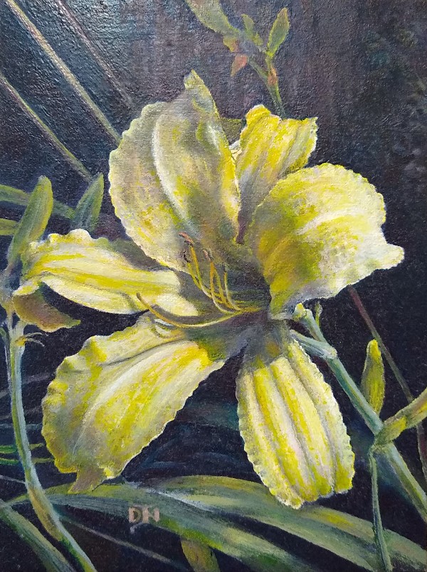 Floral oil painting image