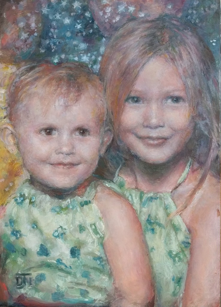 Portrait oil painting image